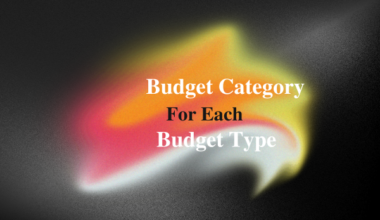 Select the Budget Category for Each Budget Type.